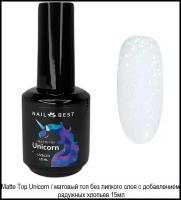 Matte Top Unicorn, 15 g / матовый топ без липкого слоя с наполнителем