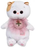 Мягкая игрушка BUDI BASA collection Кошечка Ли-Ли BABY в жабо, 20 см, белый/розовый