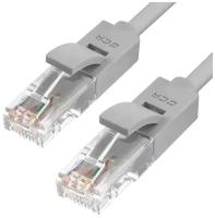 Патч-корд UTP cat.5e 1 Гбит/с RJ45 LAN CCA компьютерный кабель для интернета (GCR-LNC500) серый 0.5м