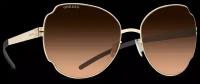 Титановые солнцезащитные очки GRESSO Valeria - круглые / бронзовые