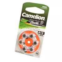 Camelion Батарейка Camelion A13-BP6 (0%Hg), 6шт