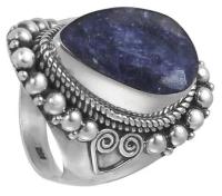 Серебряное кольцо 'Канг' с корундом