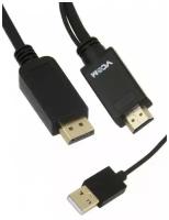 Кабель-переходник HDMI(M) +USB---> DP(M) 4K*30Hz VCOM 1.8M (CG599C-1.8M)