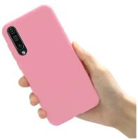 Накладка силиконовая Silicon Cover для Samsung Galaxy A50 (2019) SM-A505 розовая