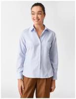 Рубашка с длинным рукавом KOTON WOMEN, 2SAK60100UW, цвет: MARINE STRIPE, размер: 34