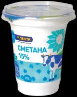 Сметана лента 15%, без змж