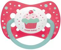 Силиконовая симметричная пустышка Canpol Babies CupCake, 0-6 мес, розовый