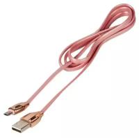 Кабель USB REMAX RC-035m Laser LED для Micro USB, 2.0А, длина 1.0м, розовый