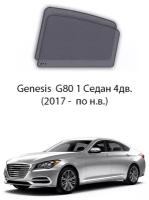Каркасные автошторки на задние окна Genesis G80 1 Седан 4дв. (2017 - по н. в