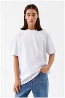 футболка мужская befree, цвет: белый, размер S