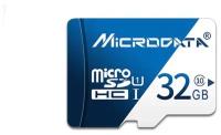 Карта памяти MyPads Microdata MicroSD (SDHC) 32GB Class 10 UHS-1. Подходит для зеркала видеорегистратора / авторегистратора / игр на телефон и планшет