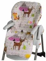 Двусторонний сменный вкладыш Стрекоза к стулу для кормления бренда Happy Baby William/Classic, Вигвам