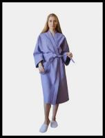 Вафельный халат ZUKI кимоно унисекс Фиолетовый