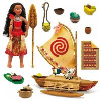 Игровой набор кукла Моана Дисней с лодкой Приключения в Океании