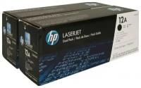 Комплект картриджей HP Q2612AF, 2000 стр, черный