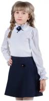 Школьная блузка Инфанта, модель 80692, цвет белый, размер 140-72