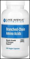 Lake Avenue Nutrition BCAA (аминокислоты с разветвленными цепями), 240капс