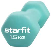 Гантель неразборная Starfit null 1.5 кг, неопрен зеленый