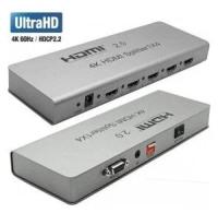 Разветвитель HDMI ORIENT HSP0104H-2.0, 4 выхода, металлический корпус