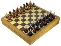 Шахматы с раскрашенными оловянными фигурами «Вечное противостояние