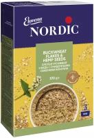 Nordic Хлопья гречневые 2 вида с очищенными семенами конопли