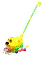 Каталка-игрушка Сима-ленд Пёсик 7261498, разноцветный