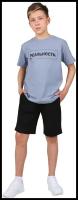 KRUTTO Костюмы детские/Спортивный костюм для мальчика/подростковые/костюм футболка с шортами (р. 146)
