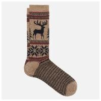 Носки Anonymous Ism Wool Deer Snow Jacquard Crew бежевый, Размер 41-44 EU