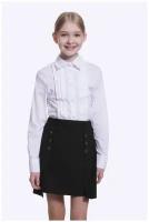 Школьная юбка Шалуны, подкладка, размер 40, 152, серый