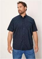 Рубашка для мужчин, s.Oliver, модель: 131.10.204.11.120.2117268, цвет: темно-синий, размер: 3XL