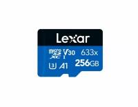 Карта памяти LEXAR 633x Micro SD, класс 10 UHS-1 U3 V30 A1 256 ГБ