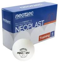 Мячи для настольного тенниса NEOTTEC Neoplast Training ball Generation, ABS, 40+, 6 шт, бел