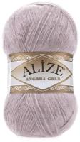 Пряжа Alize Angora Gold (Ангора Голд) - 3 мотка 163 серая роза 20% шерсть, 80% акрил 550м/100г