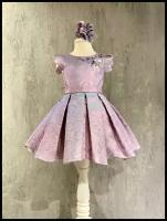 Платье нарядное для девочки (Размер: 122), арт. 1404 pudra, цвет Розовый