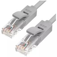 GCR Патч-корд прямой Gcr 1.0m UTP кат.5e, серый, 24 AWG, литой, ethernet high speed 1 Гбит/с, RJ45, T568 (-LNC03-0.6m)