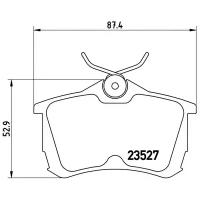 Дисковые тормозные колодки задние brembo P28030 для Honda Accord (4 шт.)