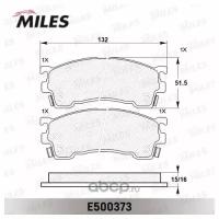 Комплект тормозных колодок, дисковый тормоз MILES E500373