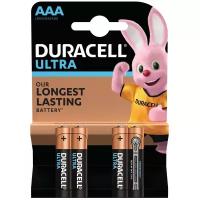 Батарейка Duracell Ultra Power AAA/LR03, в упаковке: 4 шт