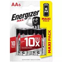 Батарейка Energizer Max AA/LR6, в упаковке: 6 шт