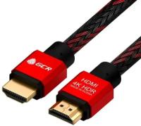 GCR Кабель 1.5m HDMI 2.0, BICOLOR нейлон, AL корпус красный, HDR 4:2:2, Ultra HD, 4K 60 fps 60Hz/5K*30Hz, 3D, AUDIO, 18.0 Гбит/с, 28AWG. GCR-52162