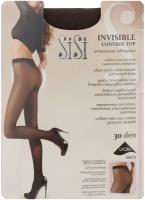 Колготки Sisi Invisible Control Top, 30 den, размер 3, коричневый