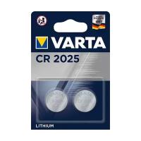 Батарейка VARTA CR2025, в упаковке: 2 шт