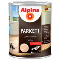 Лак Alpina Parkett глянцевый алкидно-уретановый бесцветный 0.75 л