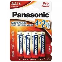 Батарейка Panasonic Pro Power AA/LR6, в упаковке: 6 шт