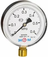 Манометр Экомера МД02-100мм 0.0,6МПа М20*1,5 (Эконом)