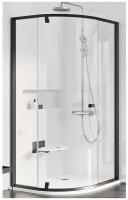 Душевой уголок, RAVAK Pivot PSKK3-100, прозрачное стекло, низкий поддон, 100х100 см, черный/черный/стекло прозрачное