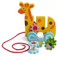 Каталка-игрушка Andreu Toys Жираф, Желтый