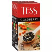 Чай TESS Goldberry пакетированный, черный с добавками, 25 пакетиков