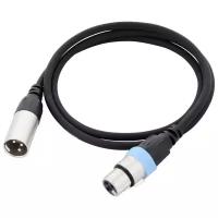 Кабель Cordial CCM FM XLR (f) - XLR (m), 1 м, черный