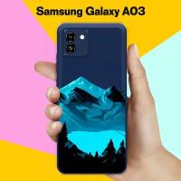 Силиконовый чехол на Samsung Galaxy A03 Горное озеро / для Самсунг Галакси А03